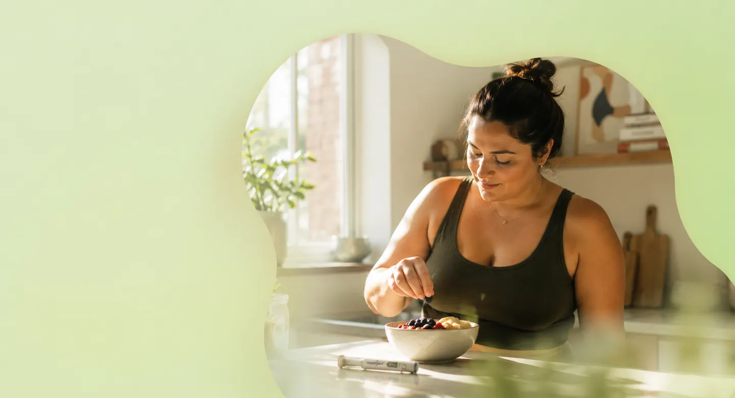 Woman preparing a healthy meal