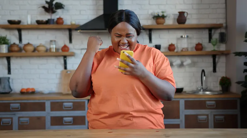 Woman enjoying a healthy meal