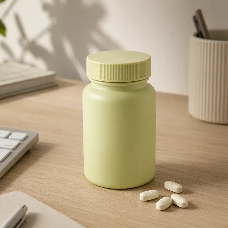 Prescription tablets beside a glass of water